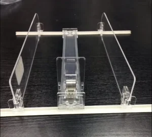 Shelf Pusher and Shelf Divider System for Supermarket
