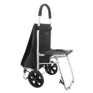 Shopping Cart Bag Market Vegetable Foldable Shopping Trolley with Seat