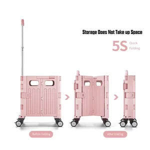 Shopping Cart Factory Storage Organizer Grocery Folding Shopping Cart Bags Stair Climbing Trolley Foldable Trolley
