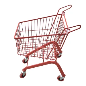 Shopping Cart Store 4 Wheel Metal Supermarket Trolley Folding Shopping Trolley