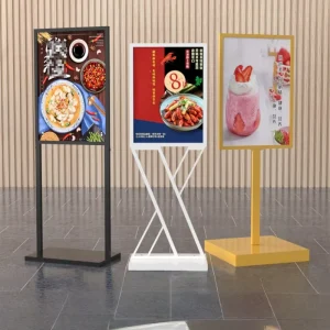 Shopping Mall Floor Display Stands Direction Signs Price Display Stands Advertising Boards Luxury Freestanding Metal Easy