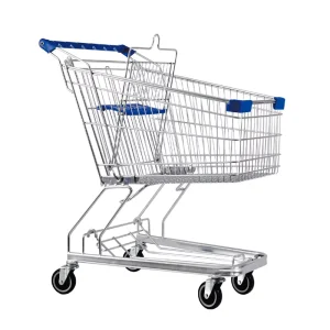 Shopping Trolley Supermarket Handing Trolley with 2 Layers