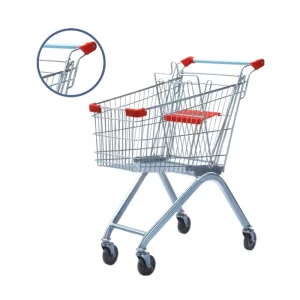 Shopping Trolley for Supermarket Grocery Shopping Cart 60 Liter European Style Supermarket Trolley