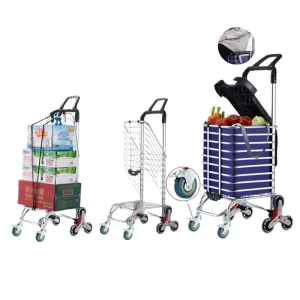 Shopping Trolleys Carts Foldable Climbing Wheel Style Aluminum Alloy Material