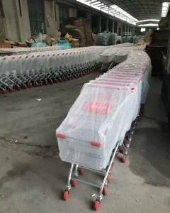 Shopping Trolleys and Carts European Style Metal Supermarket Shopping Trolley Cart