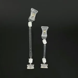 Sign Holder Clips for Retail Display Clip Plastic Clear Pop Clip PVC Price Holder for Supermarket Shelf Label