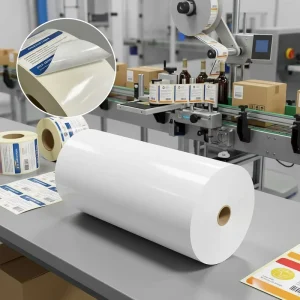 Silicone Liner Paper PE Coating Cycled Packaging Jumbo Roll Custom Sticker Silicone Coated Release Paper
