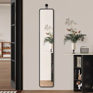 Simple Black Mirror Home Decor Long Wall Mirror for Chic Home Bedroom Wardrobe Interior Design Modern Living Area