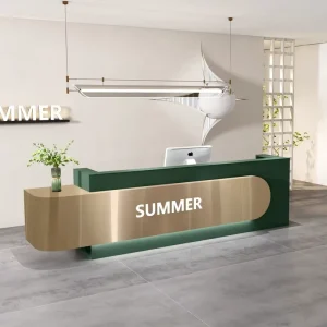 Simple Modern Light Luxury Reception Desk for Clothing Stores Beauty Salons & Companies Ideal for Checkout Usage