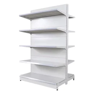 Single Side Supermarket Mental Shelves Display Rack Storage Gondola Shelf