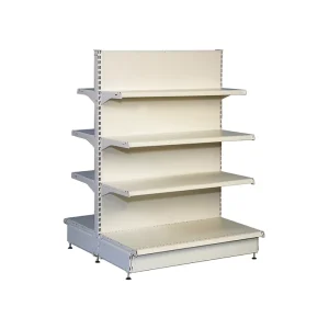 Single Sided Supermarket Shelf Factory Direct Gondola Easy Assembly Display Supermarket Shelving Units High Capacity