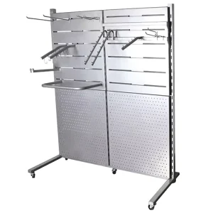 Slat Wall Hat Rack Grid Wall Hooks Fixture Wall Anti Rust Removable