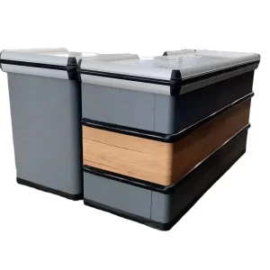 Small Design Supermarket Checkout Counter Cash Register Desk Cashier Table