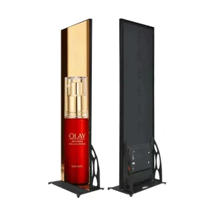 Smart Control Full Color Standing Floor P2/P2.5/P3 LED Display 1600cd Brightness AI Driven CMS for Indoor Advertising