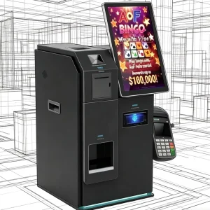 Smart Touch Screen Coin and Cash Recycler Wall Mount Version for Shopping Mall