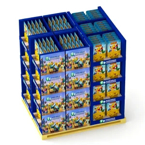 Snacks Dump Bin Mobile Phone Accessories Dump Bin Display Paper Dump Bin Display for Supermarket Sales