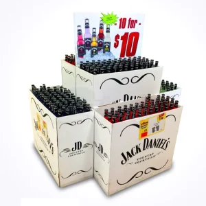 Soccer Cardboard Square Dump Bin Supermarket Promotion Cardboard Dump Bins Display for Retail