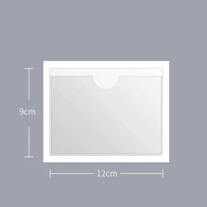 Soft PVC Clear Car Windshield Pockets Index Vinyl Self Adhesive Sticky Carton Price Label Tag Pouch Ticket Permit Card Holder