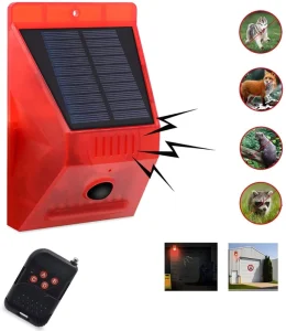 Solar Alarm with RF Remote 129db Siren ABS Material Wi Fi Outdoor IP65 Intruder Alarm System Motion Detection