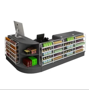 Solid Wood Cashier Multifunctional Supermarket Checkout Counter and Cash Desk Retail Store Retail Store Cash