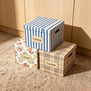 Source Factory Heavy Duty Portable Item Bin Paper Storage Box for Urban Library