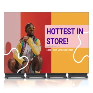 Splicing P1.53 P1.86 P2 GOB Technology Indoor LED Poster Screen Free Standing Display for Shopping Malls OEM Price