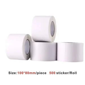 Spot Transaction Pressure Sensitive Acrylic Hot Melt Adhesive Single Sided Durable Eco Friendly Warning Label Sticker Barcode