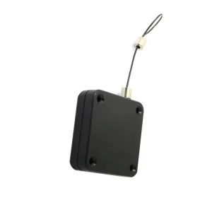 Square Size Retractable ABS Plastic Stainless Steel Cord Anti Theft Tether Box for Mobile Devices
