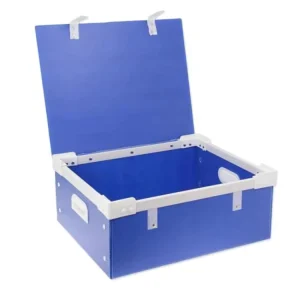 Stackable Collapsible PP Plastic Corrugated Chemical Packaging Warehouse Storage Bins Recycled Materials for Cold Chain