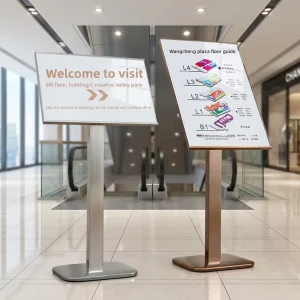 Stainless Steel Billboard Display Board Vertical Welcome Poster Display Rack Guide Sign