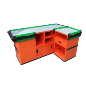 Stainless Steel Cashier Supermarket Luxury Checkout Counters