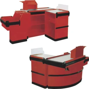 Stainless Steel Checkout Counters with Bag Holder