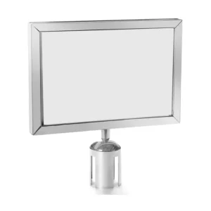 Stainless Steel Chrome Sign Holder Sign Frame Stand