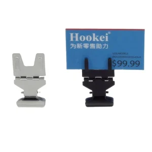 Stainless Steel POS Card Insert Holders Clip for Showing Promotional Information in Supermarket