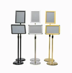 Stainless Steel Stand Holder A4 Display Sign for Wedding Signs Store Pricing