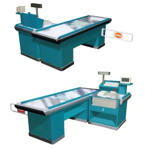 Stainless Steel Supermarket Retail Store Checkout Counter cashier Counter Desk