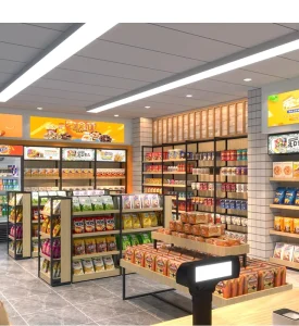 Steel And Wood Shelves Small Supermarket Shelves Island Display Shelves Stationery Toys Drugstore