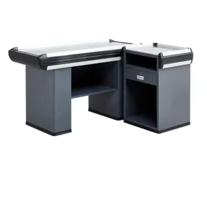 Steel Grocery Store Cashier Table Checkout Counter For Sale