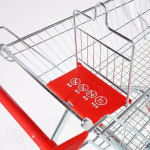 Steel Mesh & Platform Hand Trolley Supermarket Shopping Cart