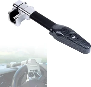 Steering Wheel Lock with Alarm Heavy Duty Anti Theft Car Device Prevention Universal Fit for Vehicle Truck Van SUV Car Security