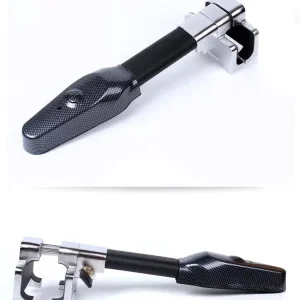 Steering Wheel Lock with Alarm and Light Car Security Products Anti-Theft Device Heavy Duty Car Theft Prevention Lock