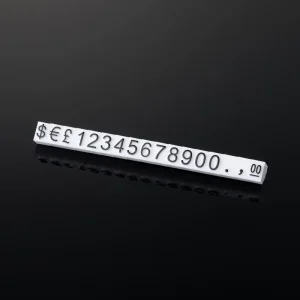 Store Clear Black Plastic Price Tag Holder Jewelry Pricing Numbers Retail Price Tag Display Cube