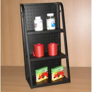 Store Promotion Custom Size Counter Standing Metal Display Shelf From China Factory