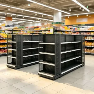 Store Rack Supermarket Shelves Large Supermarket Shelves Storage Shelves Shopping Mall Shelves