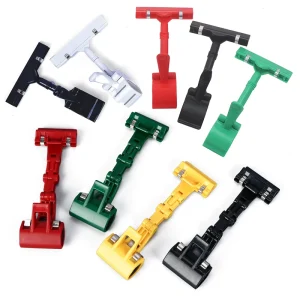 Store Shelves Colorful Price Tag Holder Display Sign Clips Data Display Clip