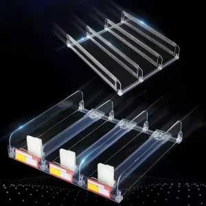 Store Shelves Retail Dividers Plastic Clear Shelf Dividers