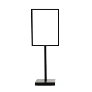 Store Supermarket Display Stainless Steel Outdoor Floor Standing Sign Holder