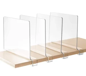 Store and Supermarket Acrylic Shelf Divider Factory Clear Shelf Dividers Acrylic Warehouse PS Clothing Partition Board