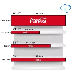 Stretched Bar Display For Supermarket 19 21 24 28 29 36 43 48 Inch Lcd Bar Ultra Wide Screen Advertising Digital Shelf Screen