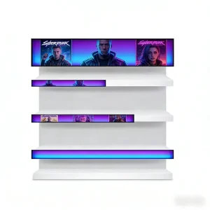 Stretched Bar LCD Display Ultra Wide Strip Screen Shelf Edge Digital Signage Retail Store Advertising Android WiFi Customizable